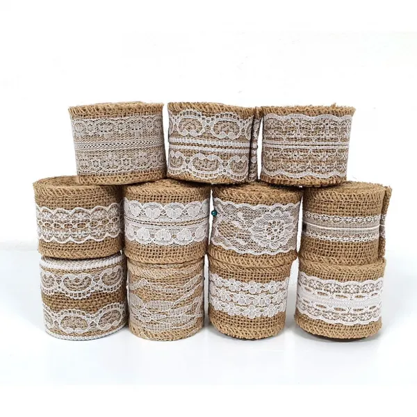 Wa무배 Diy 인테리어 레이스 마리본 꽃포장 1롤 // 장식용리본 선물포장꽃 마끈리본 1개 기본값 상품선택+a