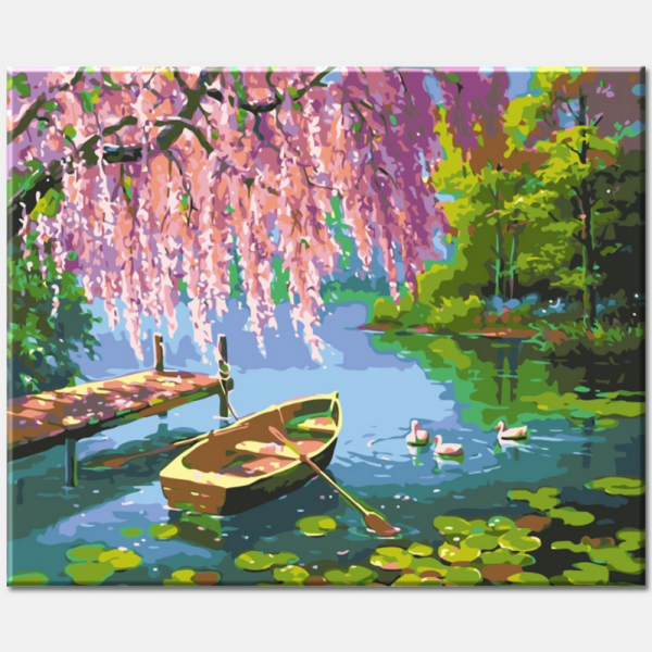모모픽스페인팅 DIY명화그리기40x50cm 꿈의 데이트 물감2배