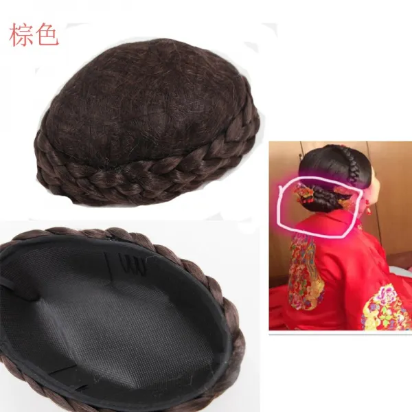 브르머리띠 고대복장 에스닉 공연복 뒤통수 수화 신부 올림머리, 1, 04