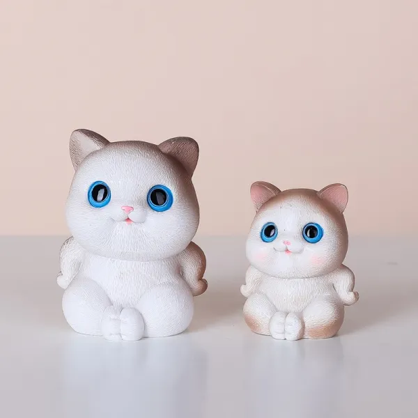 득템상품 심플 독창적 저절로 치유되다 계 큐트 고양이 그테이블 개성 장식품 동물 미니 책상테이블 물품, 씰브라운 농간을 부리다 영구백 대