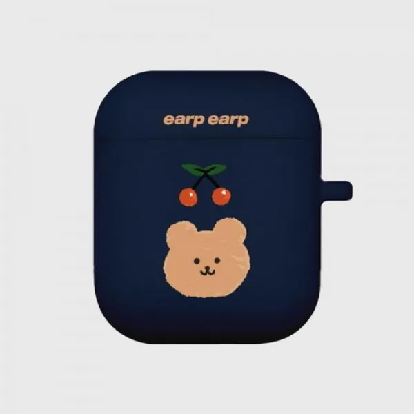 [바보사랑]Cherry bear-navy(Air Pods), Aippodscase