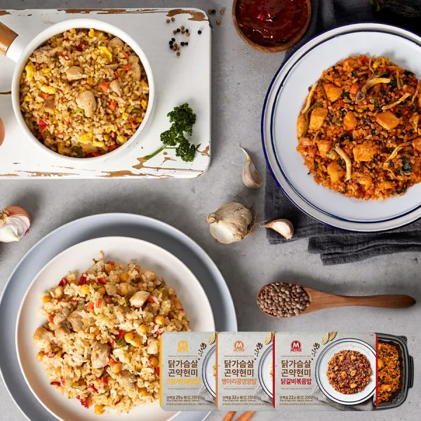 미트리 닭가슴살 곤약현미 도시락 3종 12팩 골라담기, 간장계란볶음밥 12팩