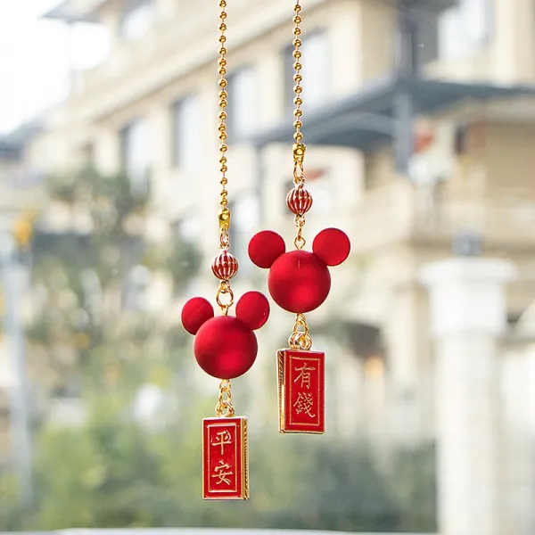 Dec.07 909번 캐릭터 큐티 카트 안장식 고급형 리어 뷰 미러 포인트 보평 앵글 걸이 여신형Z, [무사 돈] 미 키 마우스 피 스