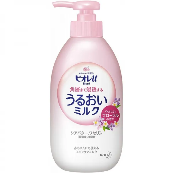 [일본 바디로션] 비오레 u 각층까지 침투 보습 우유 플로랄 300ml, 1