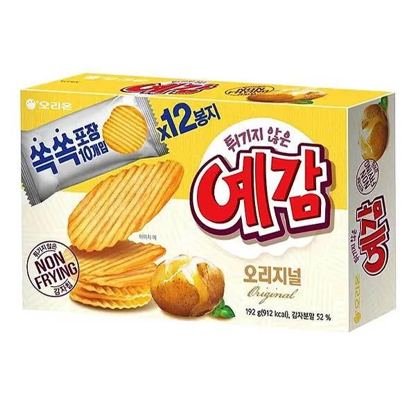 오리온 예감오리지널 192g 12입 1박스 감자스낵, 단품