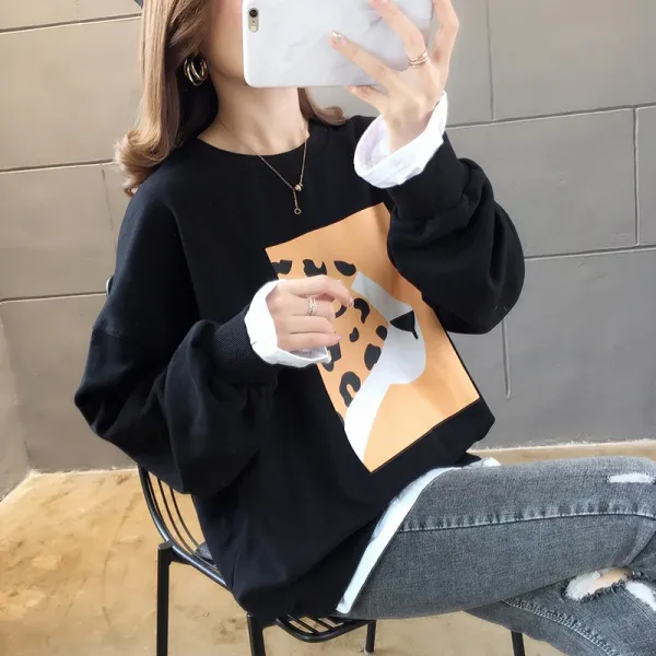 핑크 가먼트 여성 올봄 뉴 춘추 얇아 기모 슬랙스 상의