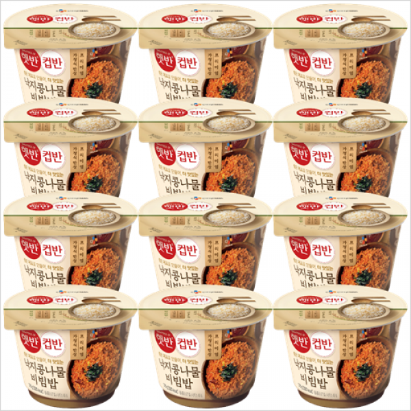 햇반 컵반 낙지콩나물비빔밥216gx12개 1개