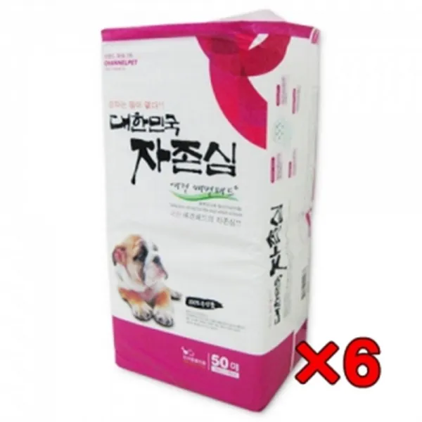 항균탈취 배변패드 50매X6개 화장실 강아지패드 배설물 애견 배변매트 훈련, 6개