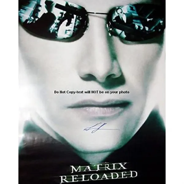 Keanu Reeves Matrix Reloaded 사인 뿌리 뿌라 경악 서명 11x14 포스터 사진