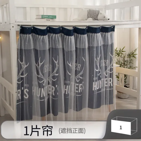 기숙사 침대 커튼 하단 여학생 차광포 선녀 대학 침실 둘러 여생 위 테이블 위에 깔아, 사슴뿔 정면 12m4자