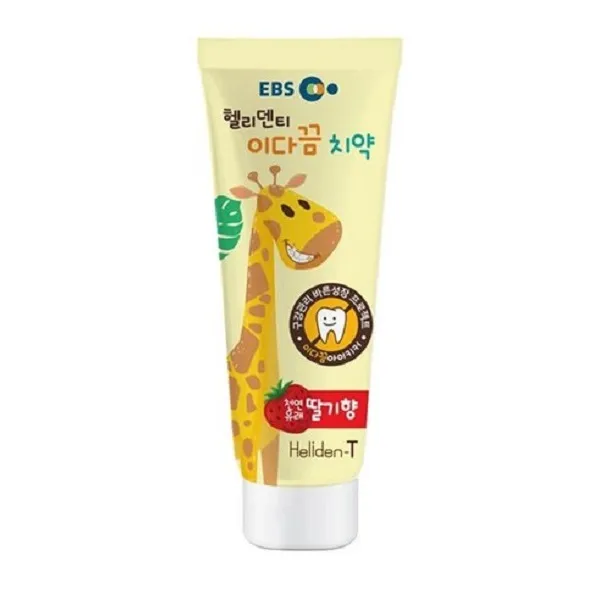 헬리덴티 이다끔 항균 어린이 치약 딸기향, 80g, 1개