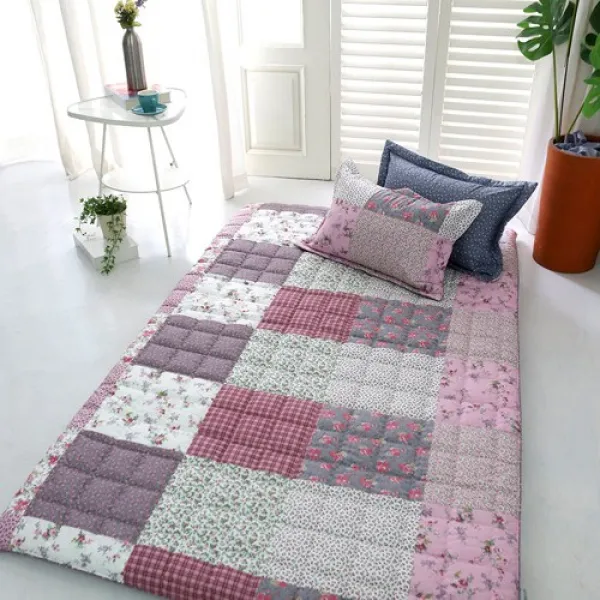 라라패취 30수 광목면100% 요커버, 싱글/더블/퀸, 퍼플