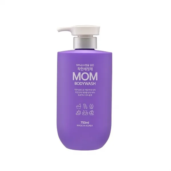 MOM 바디워시 천연오일 자연유래 플로럴 아로마향 바디클렌져 750ml