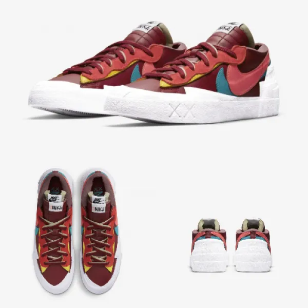[국내매장판] 나이키 블레이저 로우 x sacai x KAWS DM7901-600