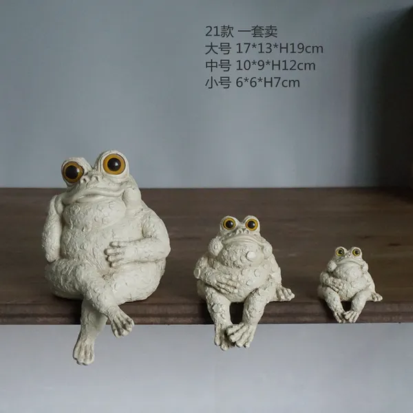 북유럽 복고풍 두꺼비 소녀 정원 장식 인형 데코 인테리어 21