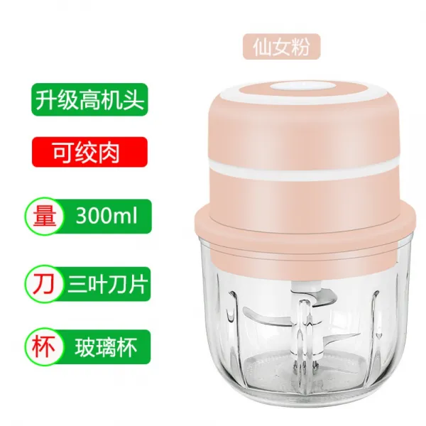 무선 전동 마늘 야채다지기 차퍼, 안드로메다-유리타입300ML