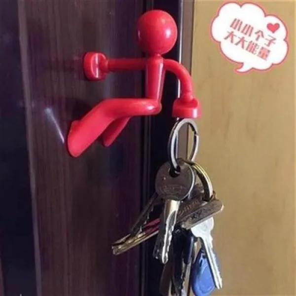 작은상자 천 소인배 신기 괘흔 요함 스푼 철석 스티커 아니 관건 얼음 만흡P강자성 물건을 꺼내다 현관 사겠습니다, 블랙 -소인배 걸이 열쇠고리/숏