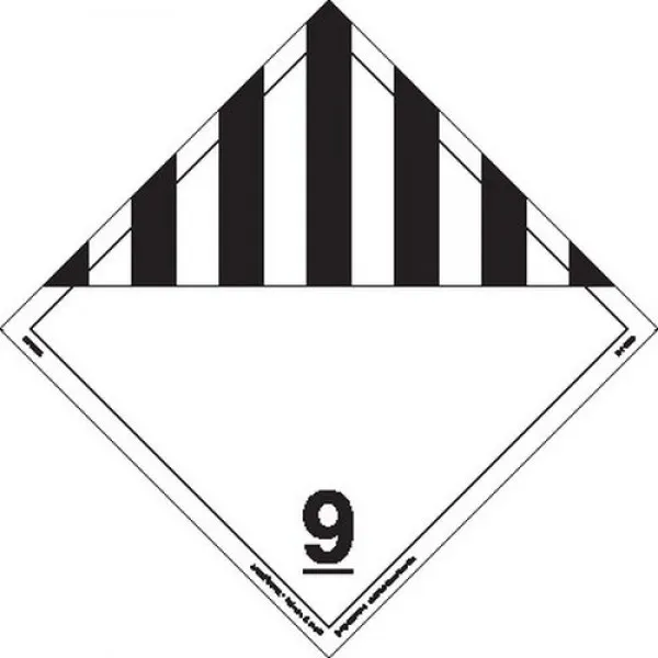 Labelmaster Z-PSR19 기타 위험물 Hazmat 플래 카드 말씨 탈착식 비닐 (25 팩)