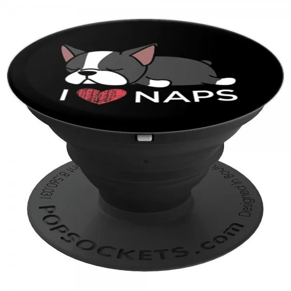 보스턴 테리어 개 PopSocket 사랑 낮잠 웃 긴 말, 단일상품, 단일상품
