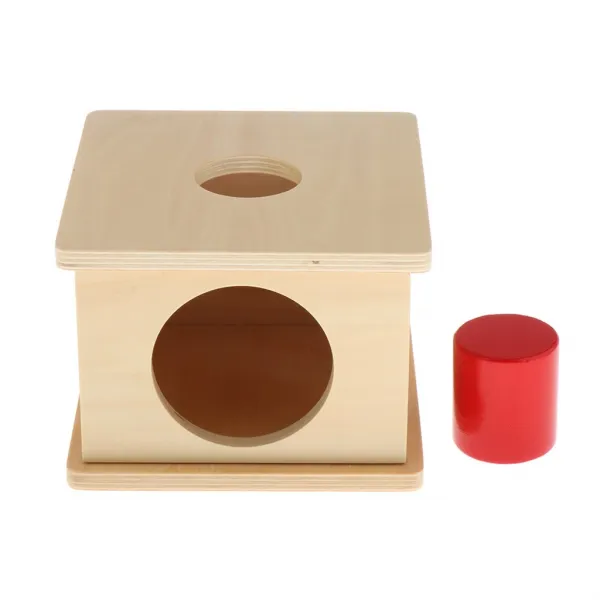 Zeyuan 유아 Imbucare 상자를위한 나무로되는 Montessori 물자 목표 영구성 상자, 실린더