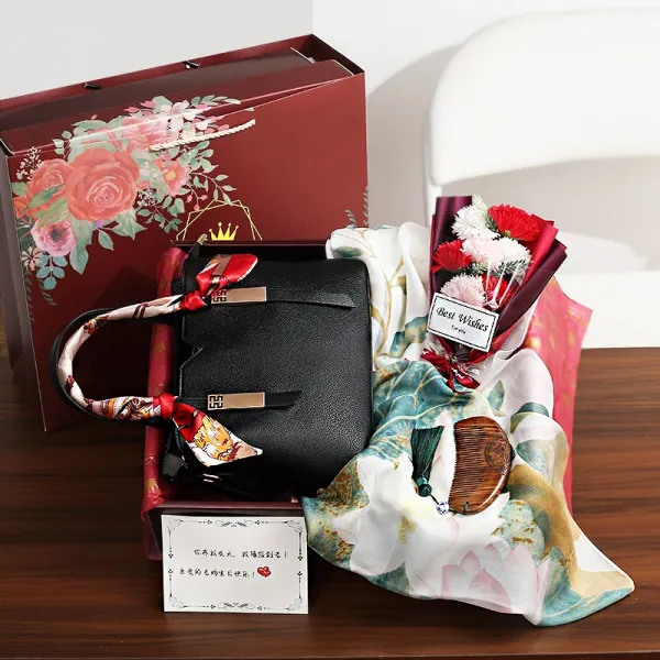 어머니날 엄마 시어머니 퀄리티 실용적 독창적 선물하고 있다 손윗사람 가방 꽃 50대 룩, 블랙 선물 쿡밥 A블랙 선물 쿡밥 A