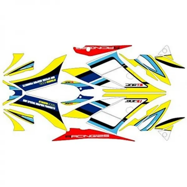 에무디에후 (MDF) 그래픽 키트 컴플리트 세트 공격자 모델 블루 GSX-R125 (18) M18GSXR125-A-BU-ALL