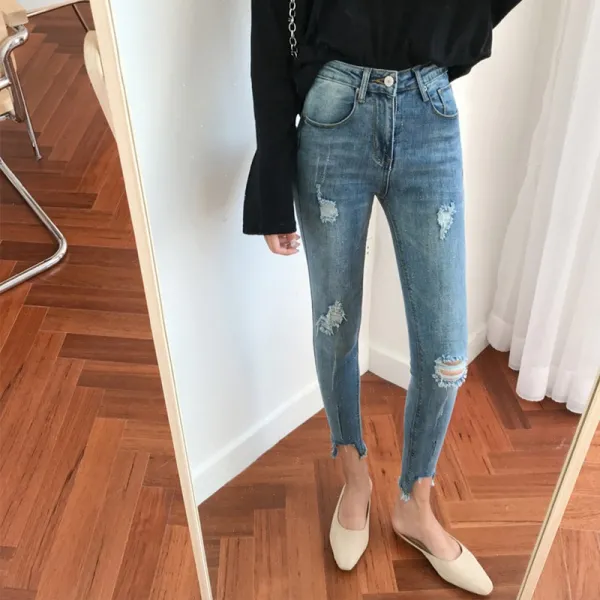 머머다 여성스키니 빈티지 청바지 데님팬츠 신상21 Yyb21