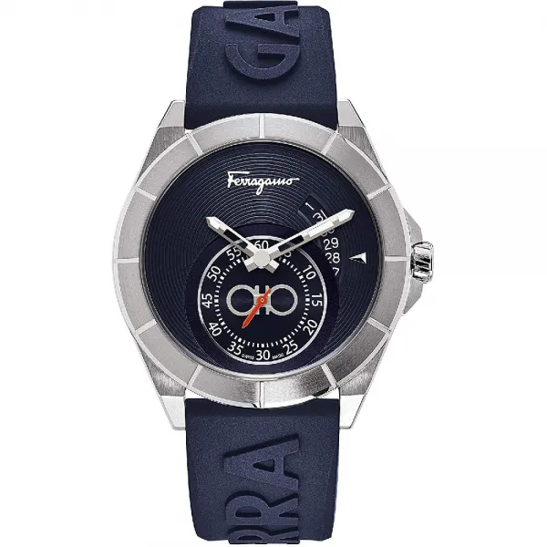 Salvatore Ferragamo SF1Y00219 : 실리콘 스트랩 블루 22 모델 살바토레 페라가모 남성 페라가모 도시 스