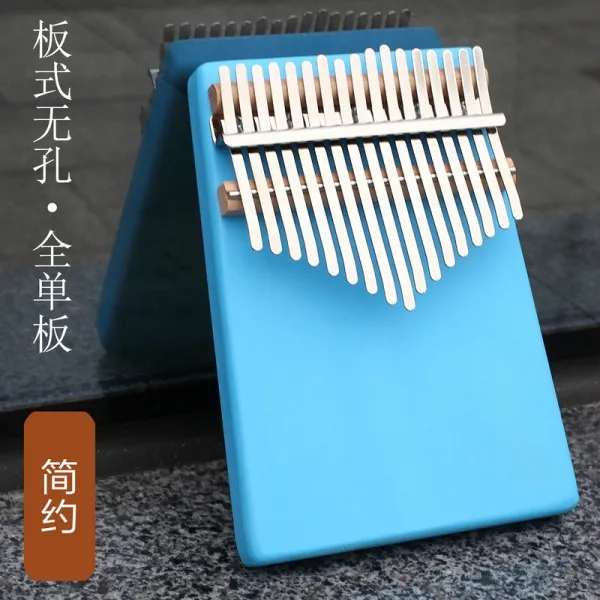 휴대용 Kakalimba 엄지 피아노 Kalimba17 톤 팀파니 Plectrum 성인 초보자 악기 17 톤 블루