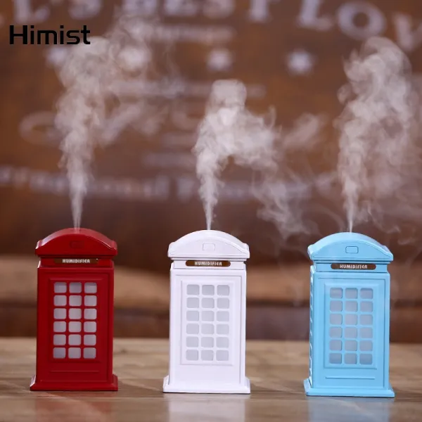 300ml 초음파 안개 제조 업체 안개 전화 부스 7 색 변경 led 램프 atomizer 자동차 미니 usb 공기 가습기, WHITE