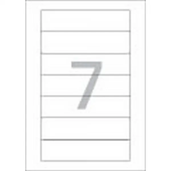 문구사무 화일인덱스용 라벨 LS 3625 100매 7칸 폼텍 견출지 OA용지 용품, 1개