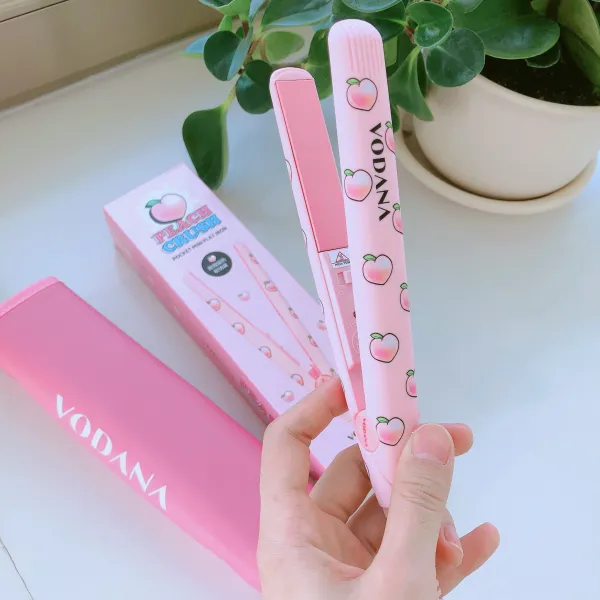 Dec.07 399번 보다나 스트레이트 투 웨이퍼 스틱 커브드 일렉트릭 헤어 미니 Mini 숙소z 미니 복숭아 한정 판.