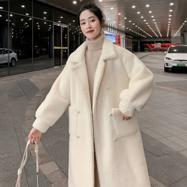 여성 울 롱가디건 단색 사모님 루즈핏 보들보들 고급스러운 가을 겨울 벨벳 칼라넥 후드넥 니트