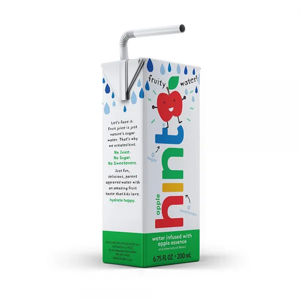 Hint Kids Water Apple 힌트 키즈 워터 애플 6.75FlOz(200ml) 32팩