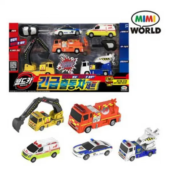  미미월드 월드카 파워키 긴급출동차세트
