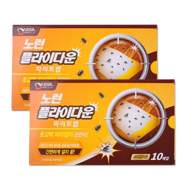 후리다운 노런 플라이다운 파리끈끈이 트랩 10매입, 2개