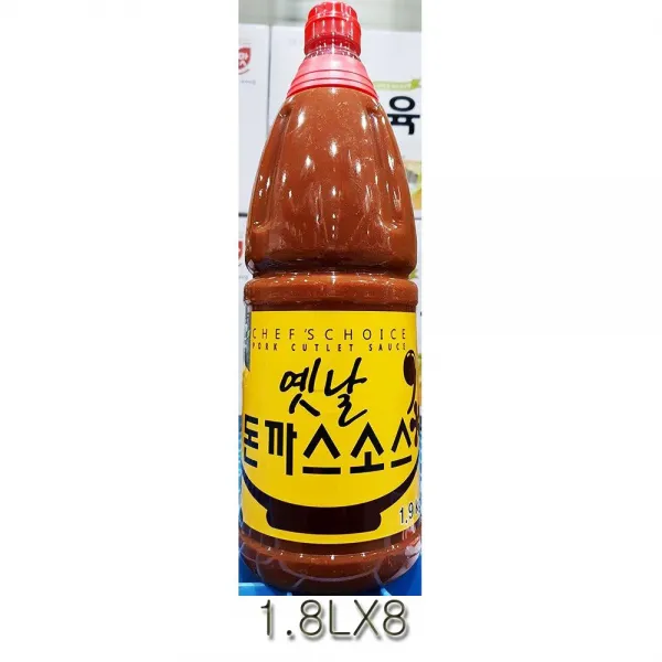미담채 옛날 돈까스소스 1.8리터 X8 정성가득, 1