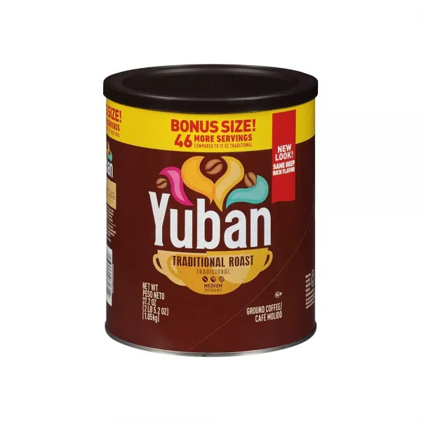Yuban Traditional Roast Ground Coffee 유반 트레디셔널 로스트 그라운드 커피 37.2온스 1kg 1통, 분쇄