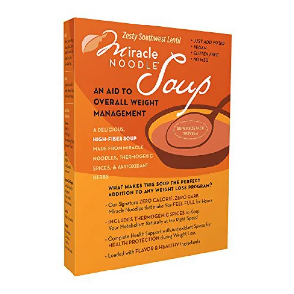 Miracle Noodle Weight Management Soup Zesty Southwest Lentil 11.7 Ounce 남서풍 렌즈 콩 미라클 누들 체중 관리 스프, 1