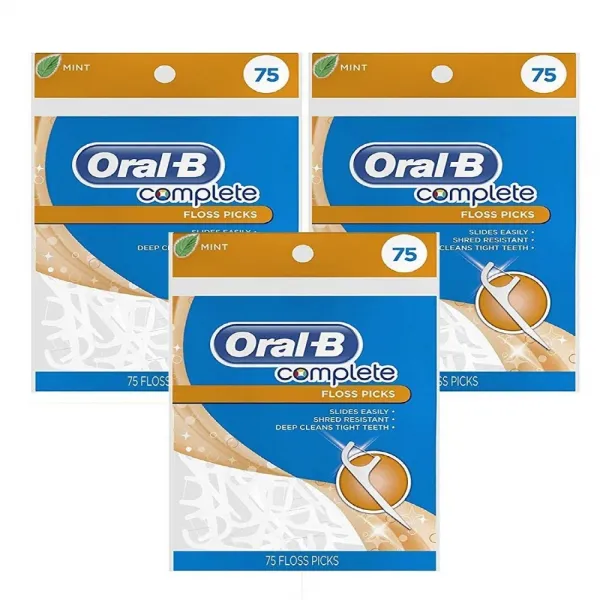 Oral-B 전체 조폐제 향미료 75 Count 3 Pack 225 Pick, 단일상품