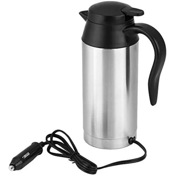 물 커피 음료 난방을위한 Garsent 750 ml 스테인리스 차 주전자 12V 담배 점화기 여행 물 요리기구 PROD1, 상세 설명 참조0, 단색