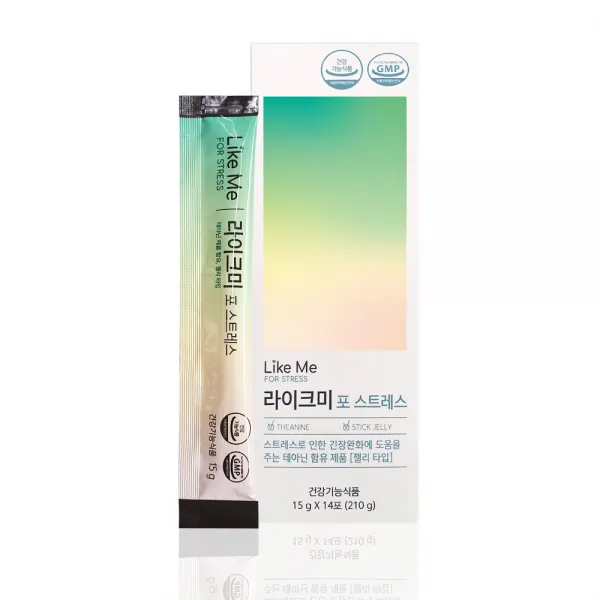 라이크미 포 스트레스 긴장완화 테아닌 젤리 1박스(14포)
