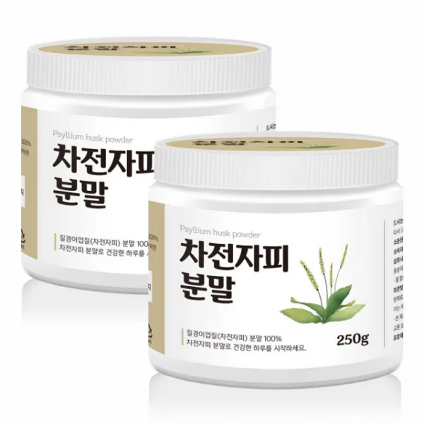 참좋은데이 차전자피분말 질경이껍질 차전피가루 수용성 무기질 장건강 식이섬유 장운동 쾌변 배변활동 2병, 단일상품