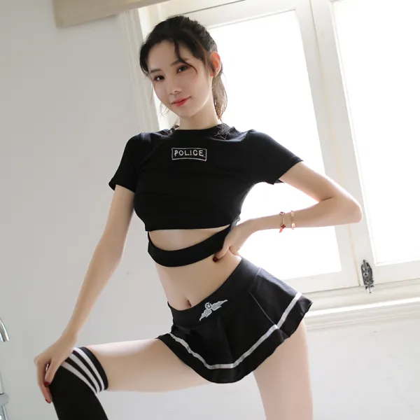 축구연습용품 취향 내복 활기 유혹 상품 운동 유니폼 세트포장 핏방울 용품 역할 분장, C03-9055상큼한 유니폼 세트포장(상의+짧은치마)
