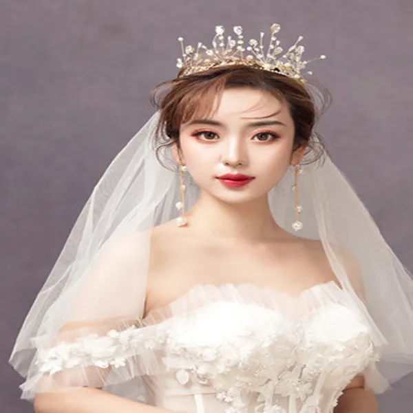 mintreeshop 웨딩헤어장식 웨딩왕관 선미신부 머리장식 프린세스 크라운 귀걸이 결혼 초선발 웨딩드레스 소품