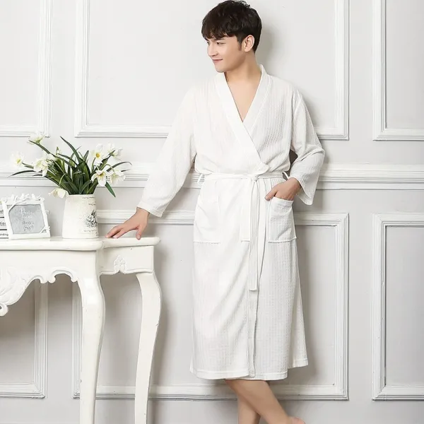 여름 얇은 화 부그 커플 목욕가운 여자 온천욕복 가대 spa 가운 파자마 시즌