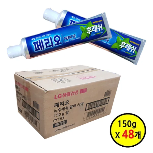 페리오 뉴 후레쉬 알파 치약 ( 150g X 48개입 ) 벌크타입