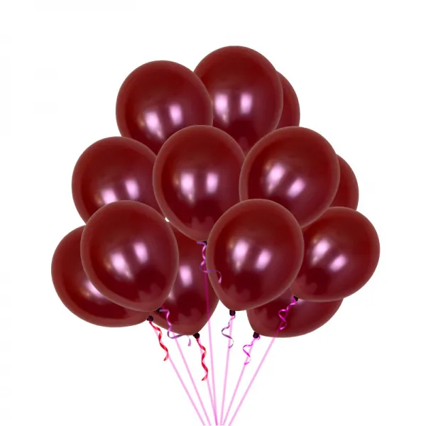 인싸템 발광함 와인레드 펄 포도 웨딩 12 인치 원형 기 Yn 2.8g 12 인치 와인레드 100개