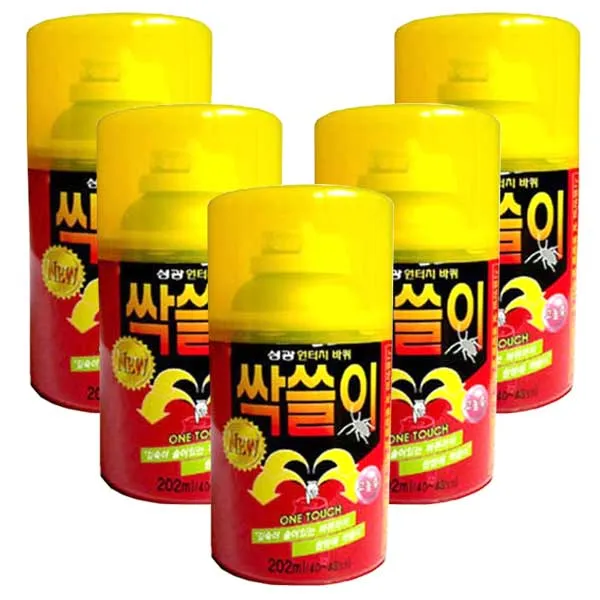 성광 바퀴 싹쓸이 바퀴벌레약, 5개, 202ml
