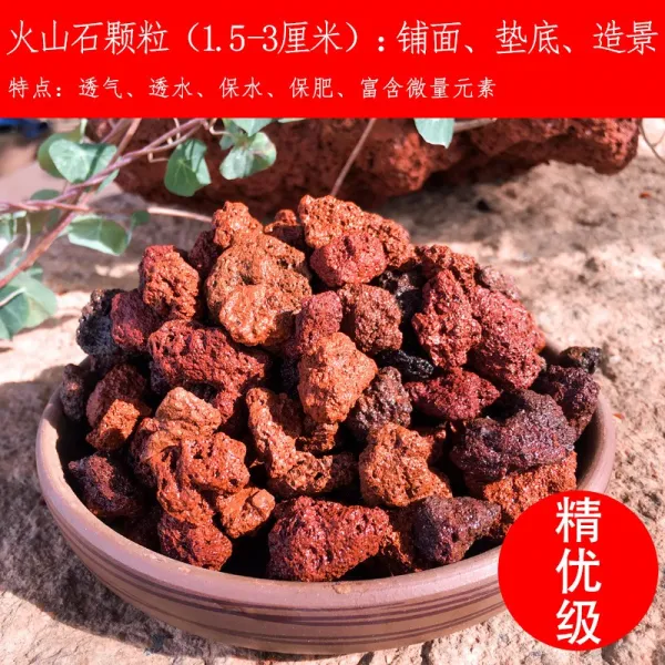 도약함 천연 화산석 낟알 난초가 많다 고기 전용 영양토 가게 섞다 누런색 조경 배기, 화산석 1.5-3 센치 20근 （정밀